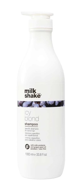 milk_shake® icy blond sampon - világos szőke, platina szőke hajra való sampon  1000 ml